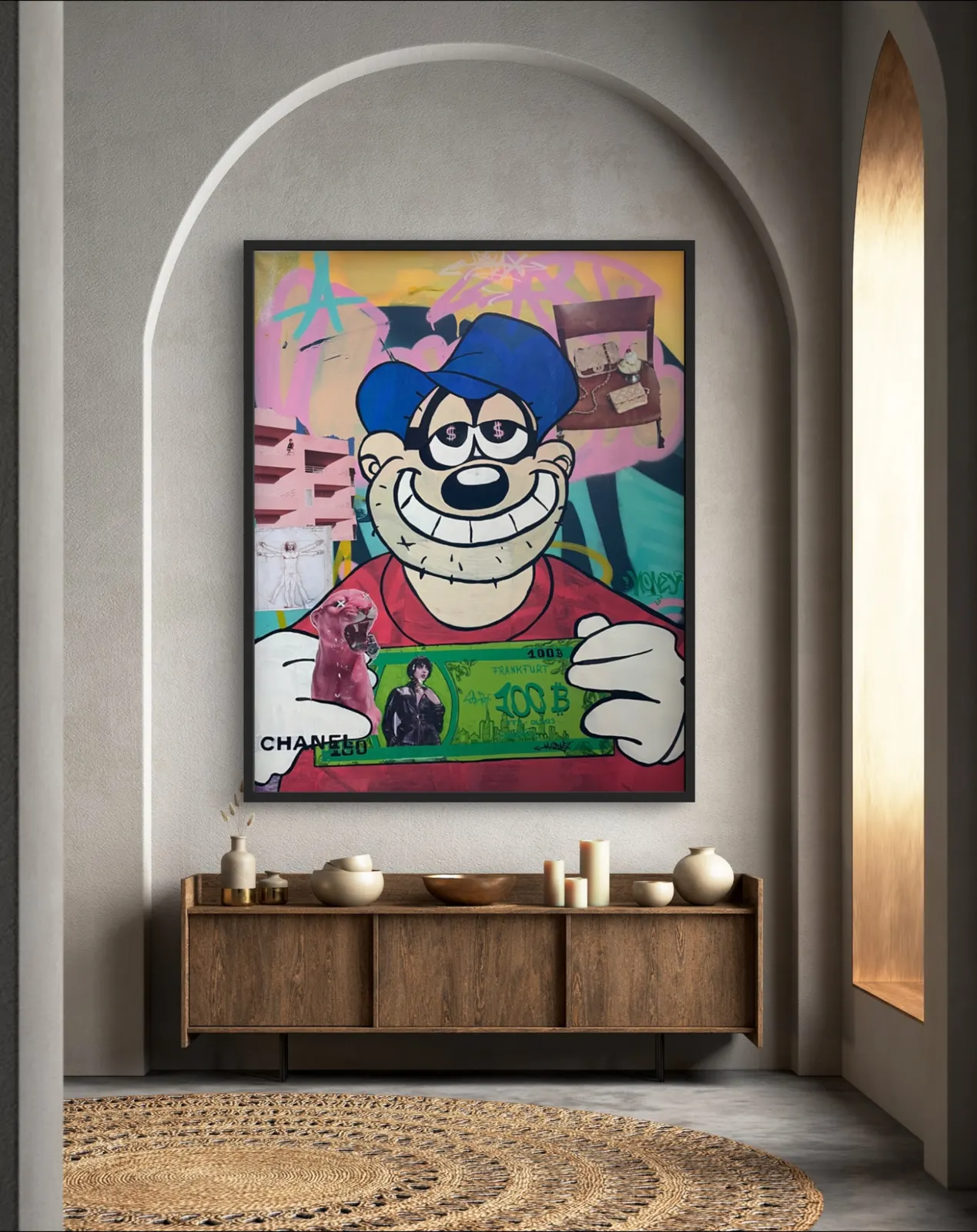 Panzerknacker – Pop-Art-Gemälde von Braxart