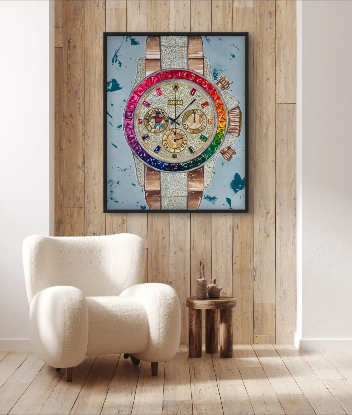 Rolex – Pop-Art-Gemälde von Braxart